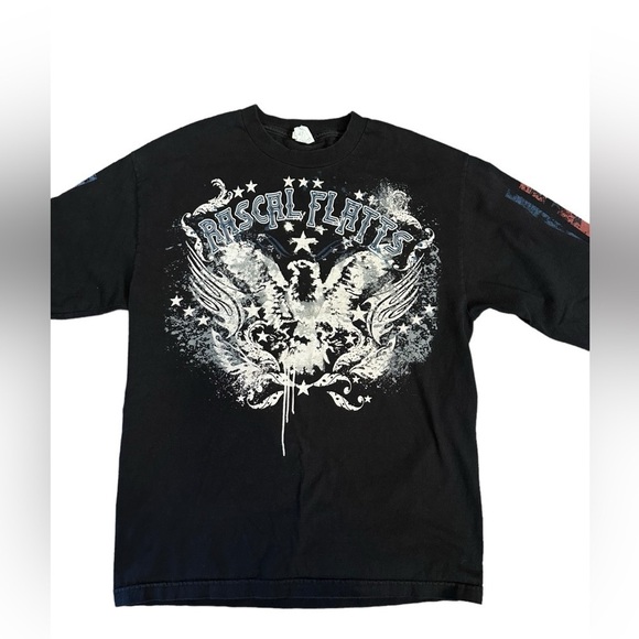 VINTAGE Rascal Flatts Black Long Sleeve Country Music Band Tee Size Large​​​​​​ - Picture 4 of 7